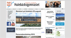Desktop Screenshot of hulebacksgymnasiet.se