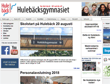 Tablet Screenshot of hulebacksgymnasiet.se